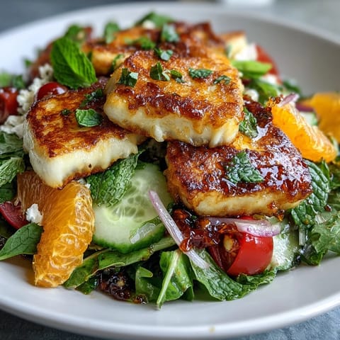 Halloumi Blood Orange Fattoush