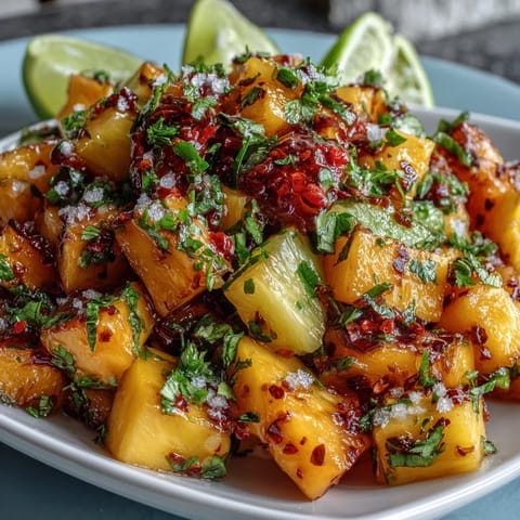 Bright and zesty Mango Chile Lime Fruit Cups with juicy tropical mangoes, lime juice, and a hint of chili spice.