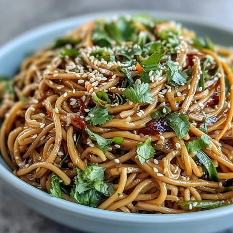 Crisp, colorful vegetables tossed with noodles in this cold soba salad.
