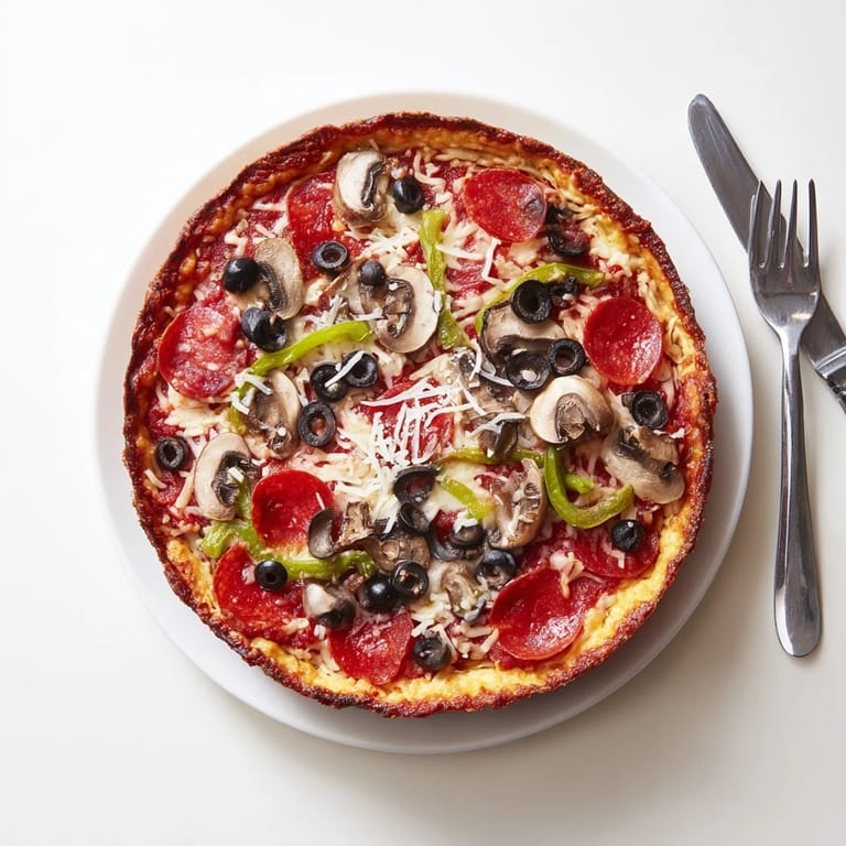 Sliced wedge of Deep Dish Pizza revealing layers of gooey mozzarella, rich tomato sauce, and a golden, cornmeal-dusted buttery crust.