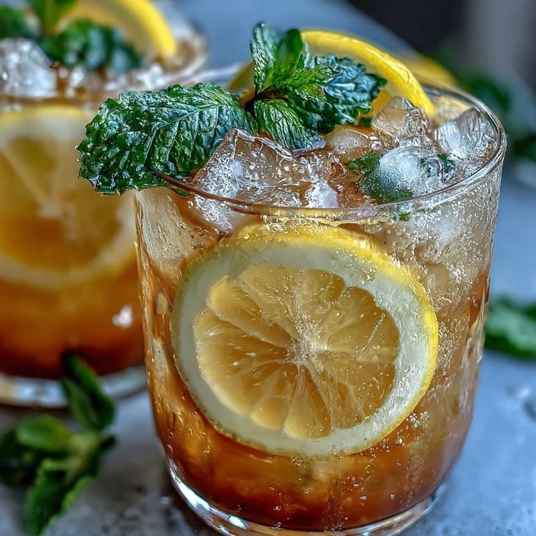 Guests enjoy mixing their own lemonade at a DIY lemonade bar, selecting from strawberry, blueberry, mint, and peach flavor syrups.